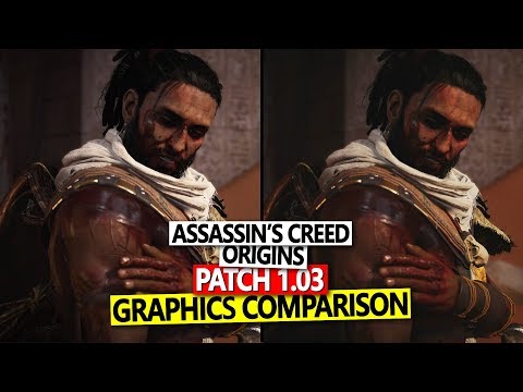 Assassin's Creed Origins - Patch 1.03 HDR On/Off - Graphics Comparison |PS4 Pro|No Commentary|
