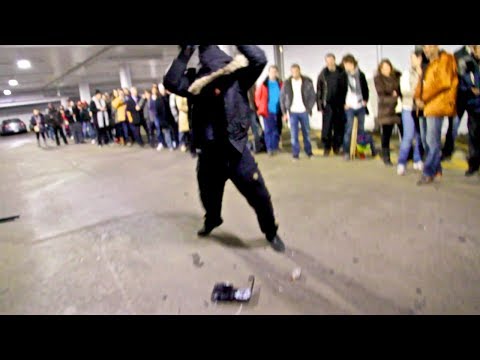 Insane man smashes PS4 at launch