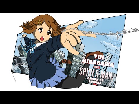K-ON! Yui Hirasawa in Spider-Man Remastered Mod