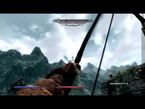 Skyrim - Dragon Flying Backwards Glitch