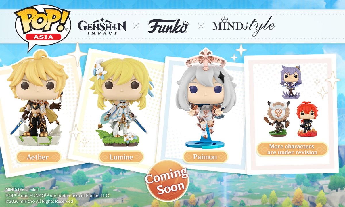 เปิดตัว Funko Pops ของตัวละครจาก Genshin Impact ประเดิมด้วย Aether