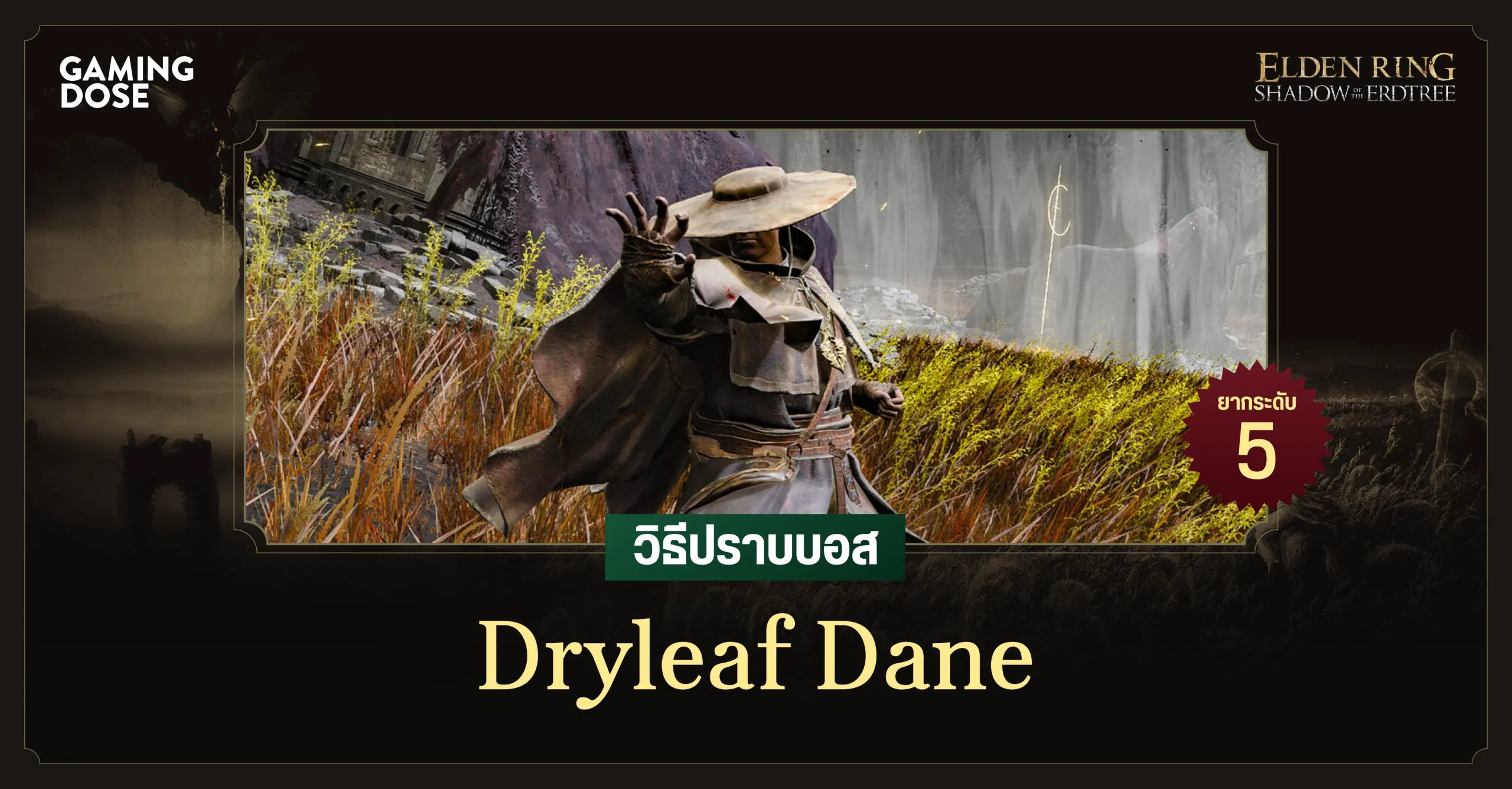 Elden Ring Dryleaf Dane GamingDose   09. Dryleaf Dane เดนผู้โรยรา Social Scaled.webp