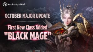 เกม MMORPG “ArcheAge War” เปิดตัวคลาสใหม่แสนลึกลับ “Black Mage” พร้อมกับเซิร์ฟเวอร์พิเศษ “Lucius” ที่จะทำให้เหล่าผู้กล้าแข็งแกร่งได้รวดเร็วยิ่งขึ้น